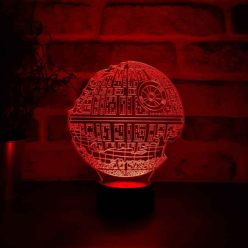 Star Wars Death Star Figürlü Dekoratif Hediye Led Masa Lambası |  BYLAMP