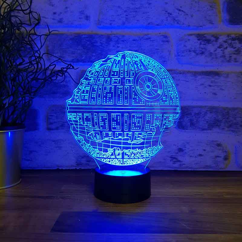 Star Wars Death Star Figürlü Dekoratif Hediye Led Masa Lambası |  BYLAMP