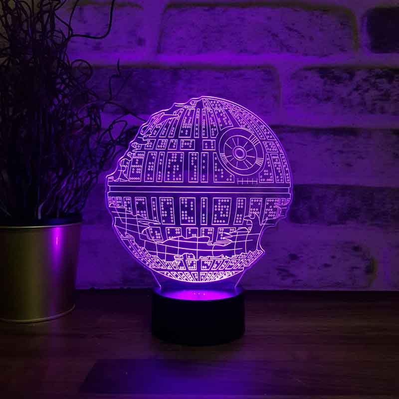 Star Wars Death Star Figürlü Dekoratif Hediye Led Masa Lambası |  BYLAMP