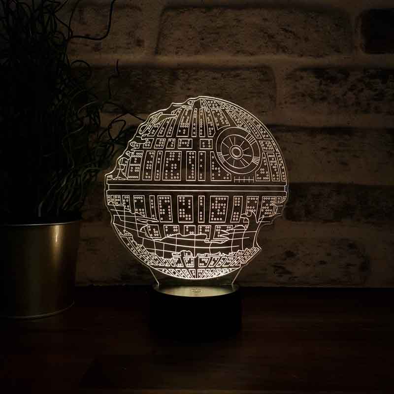 Star Wars Death Star Figürlü Dekoratif Hediye Led Masa Lambası |  BYLAMP