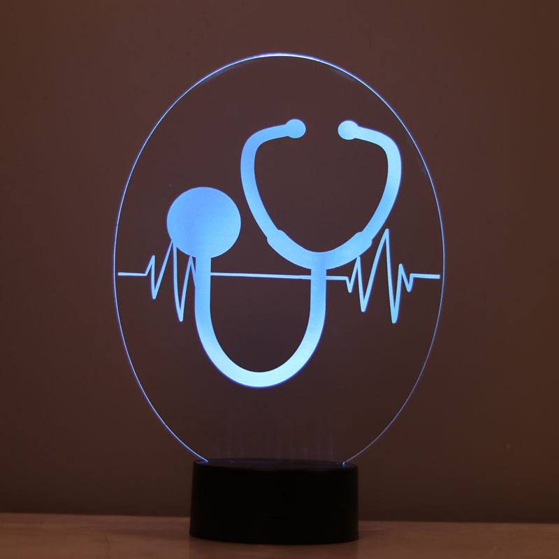 3-D stethoscope LED lamp