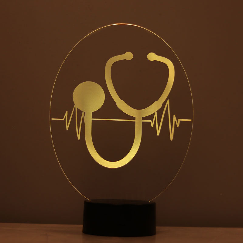 3-D stethoscope LED lamp