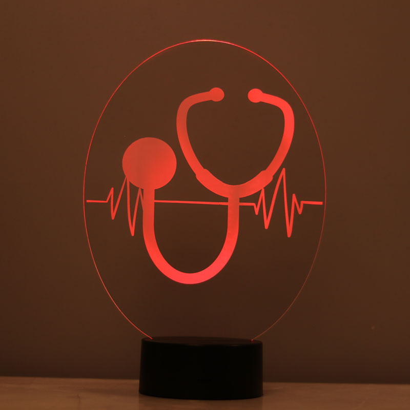 3-D stethoscope LED lamp