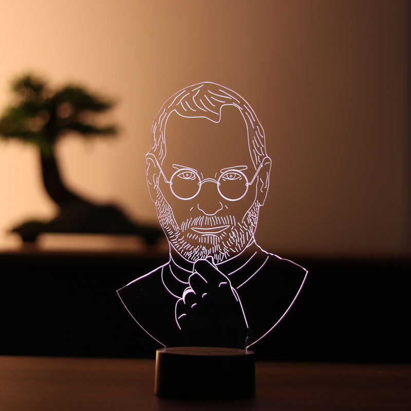 3D Steve Jobs Led Lamp