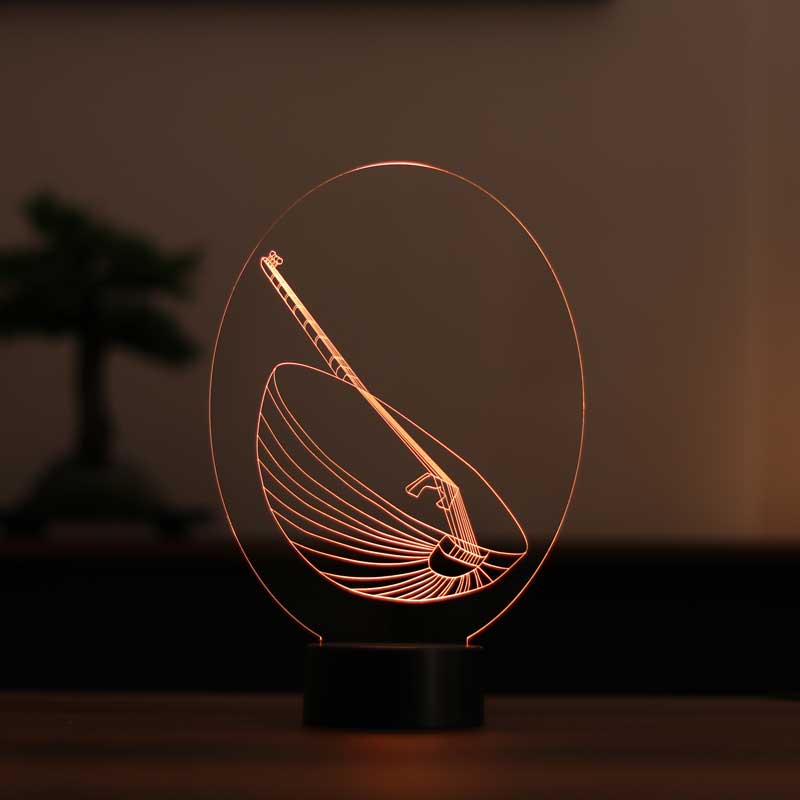 Lámpara led de tambor 3D