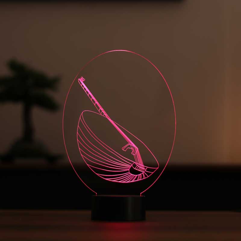 3-D Drum LED Lamp