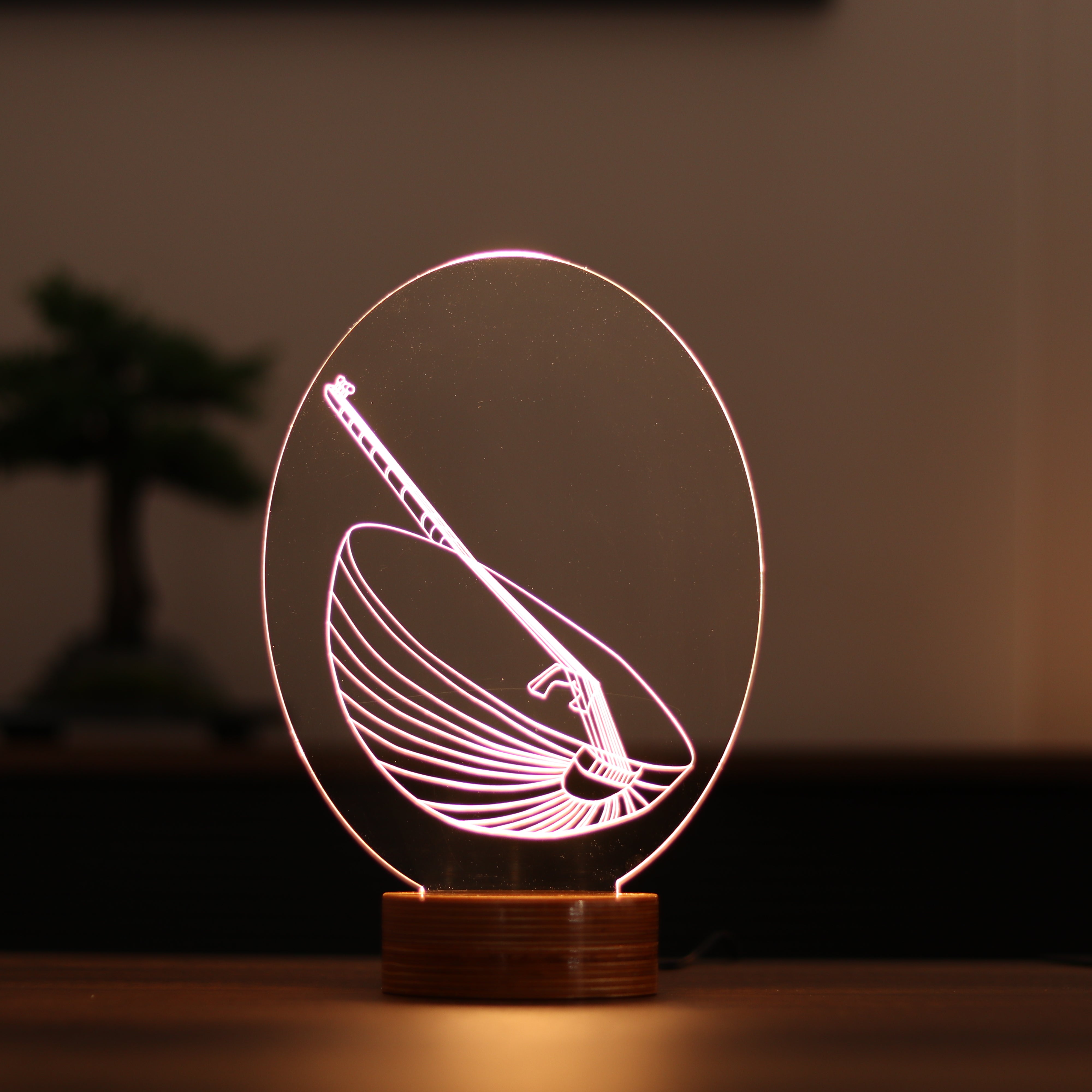 3-D Drum LED Lamp