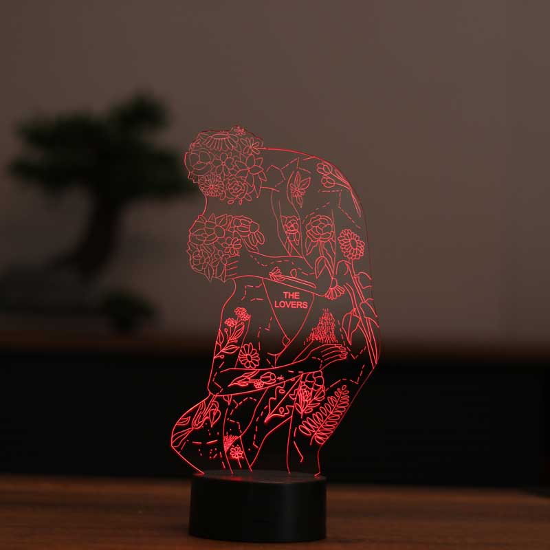 3D The Lovers Gift Lamp