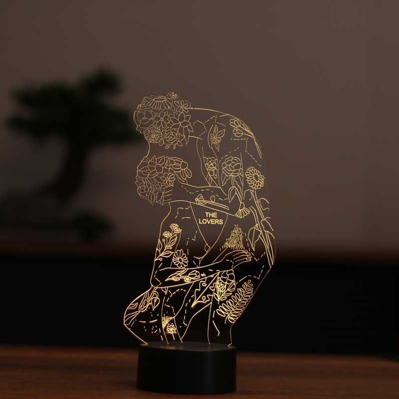 3D The Lovers Gift Lamp