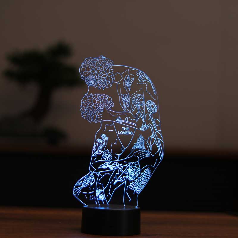 3D The Lovers Gift Lamp