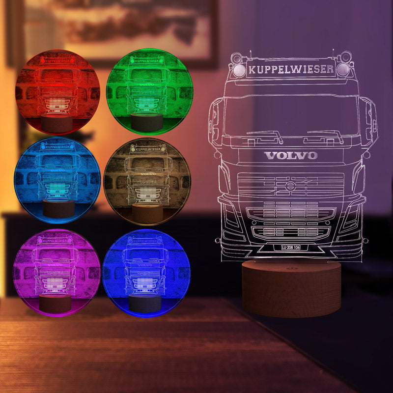 Truck Figured Decorative Gift Led Table Lamp | BYLAMP