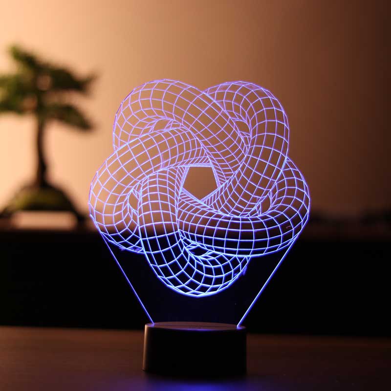 Torus Spiral Figürlü Dekoratif Hediye Led Masa Lambası | BYLAMP