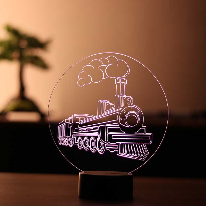 3-D Train LED Lamp