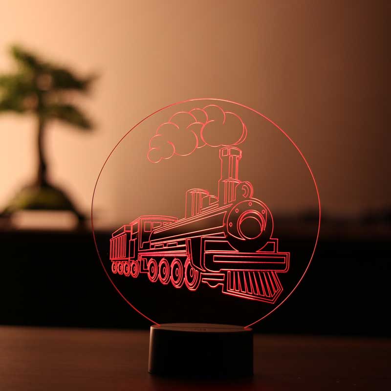 3-D Train LED Lamp