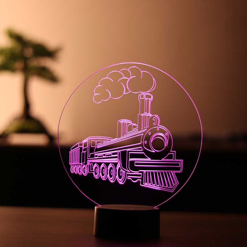 3-D Train LED Lamp