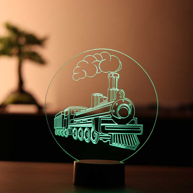 3-D Train LED Lamp