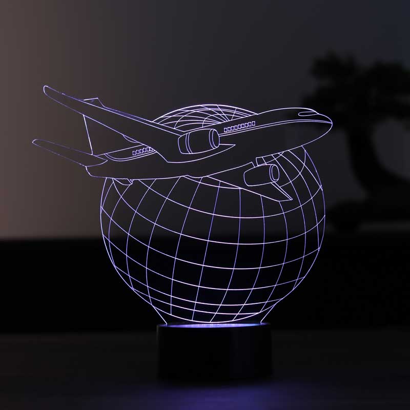 3-D-Flugzeug-LED-Lampe