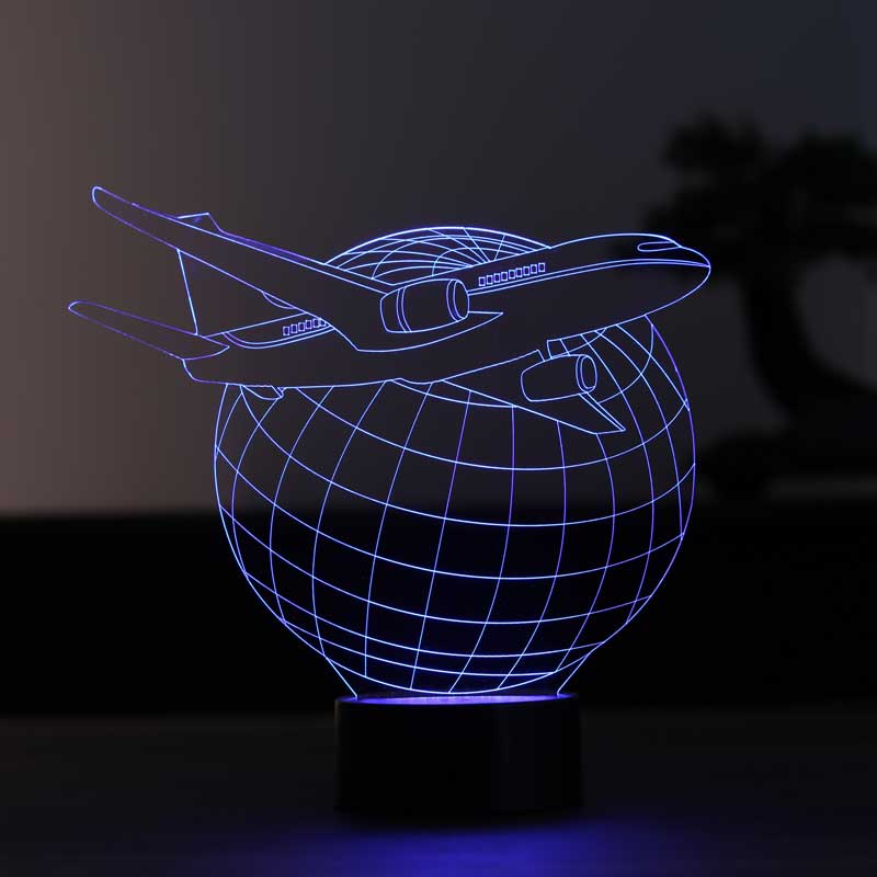 3-D-Flugzeug-LED-Lampe