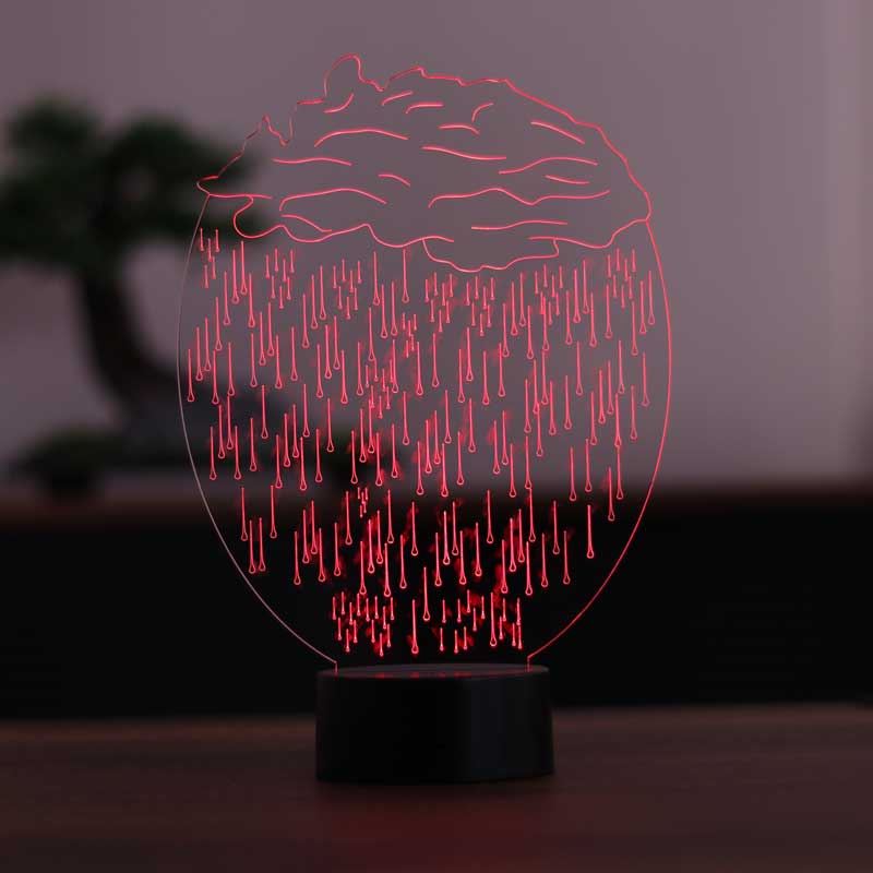 Rain cloud led table lamp