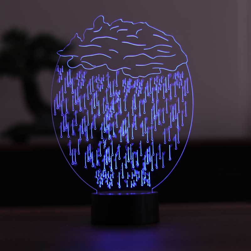 Rain cloud led table lamp