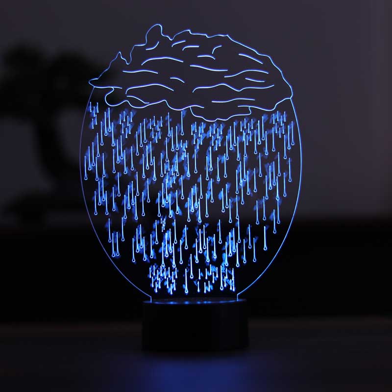 Rain cloud led table lamp