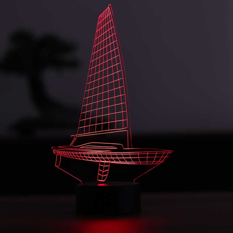 3-D Sailing LED Table Lamp