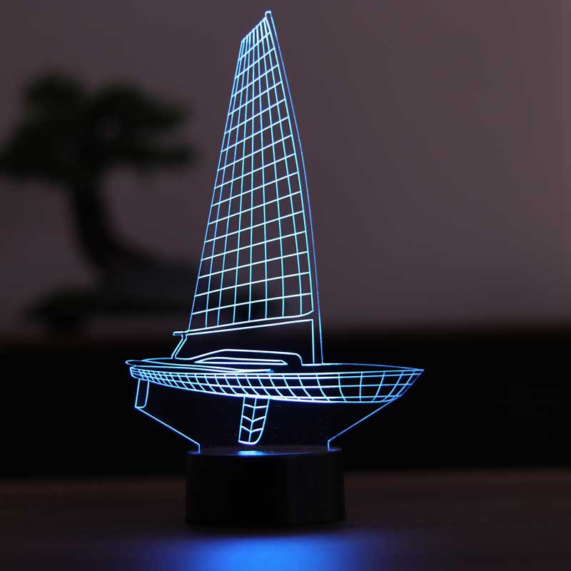 3-D Sailing LED Table Lamp