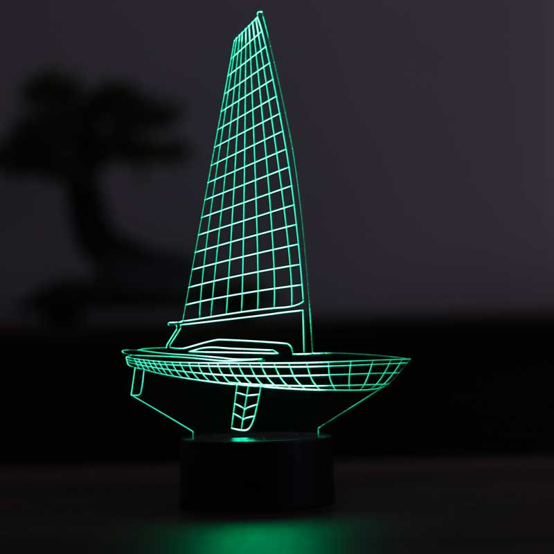 3-D Sailing LED Table Lamp