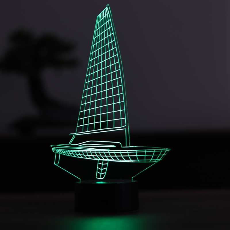 Lámpara de mesa led 3D Sail