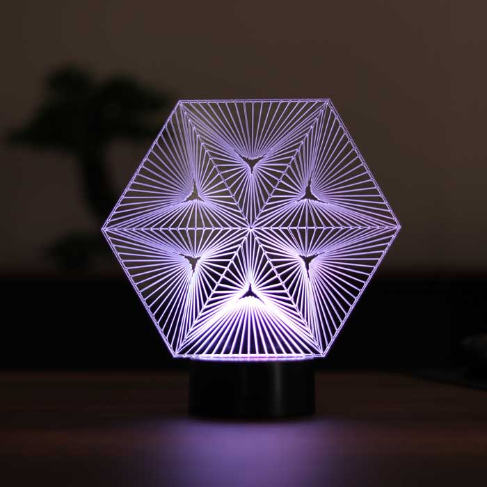 Lámpara de ilusión de estrella 3D