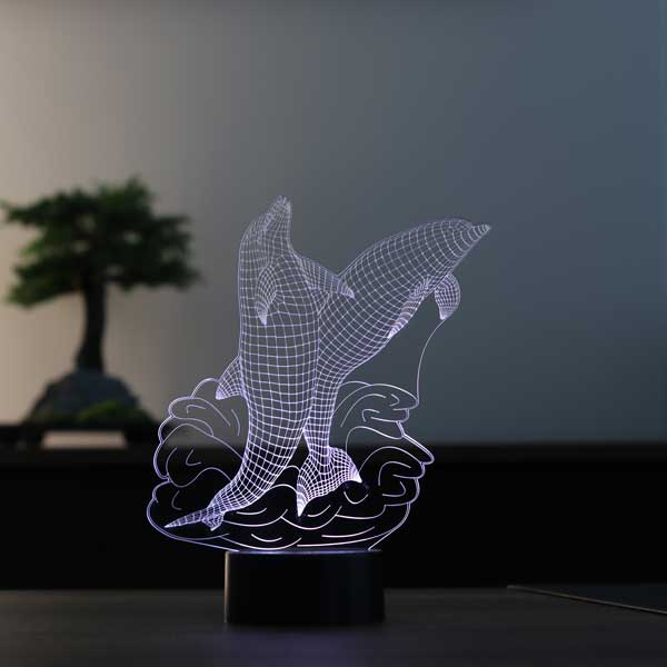 Dolphin Figured Decorative Gift Led Table Lamp | BYLAMP