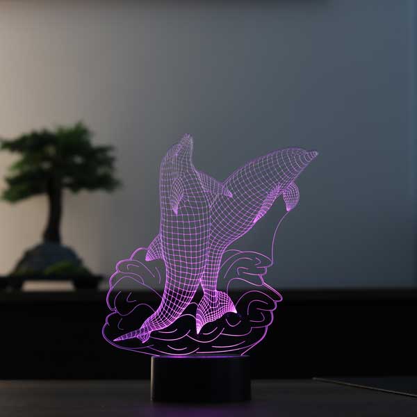 Dolphin Figured Decorative Gift Led Table Lamp | BYLAMP