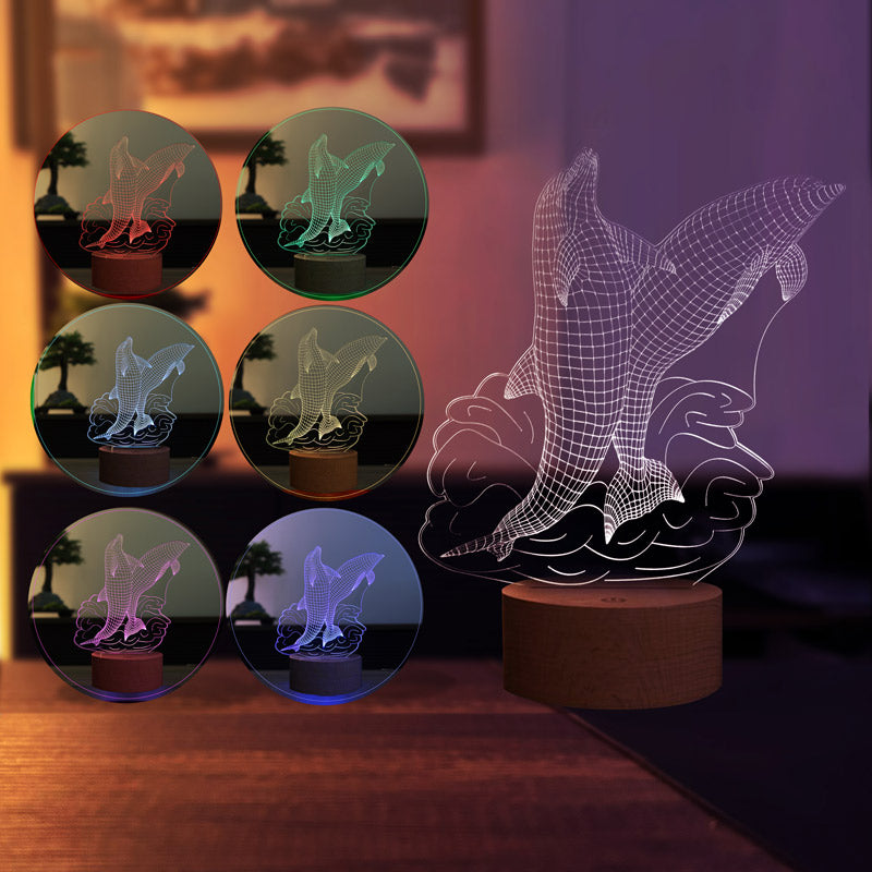 Dolphin Figured Decorative Gift Led Table Lamp | BYLAMP