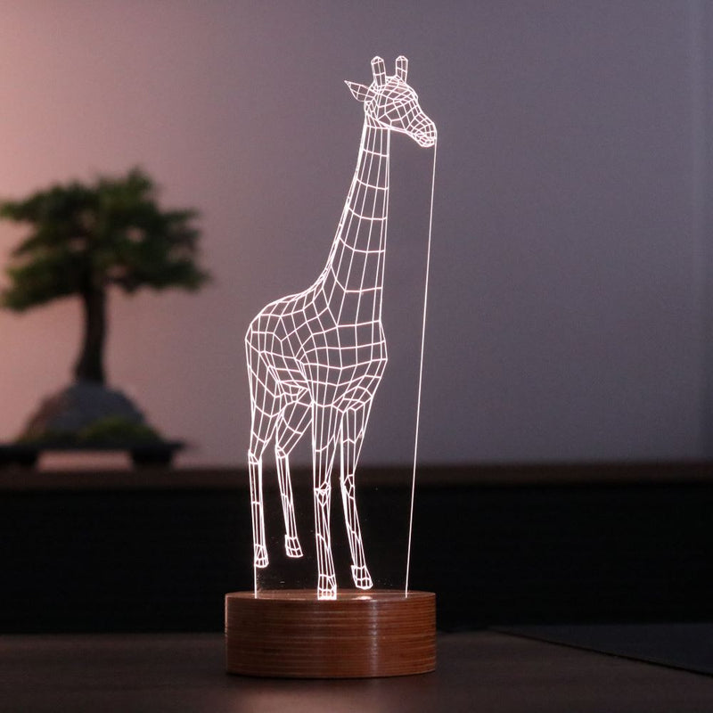 3d giraffe lamp