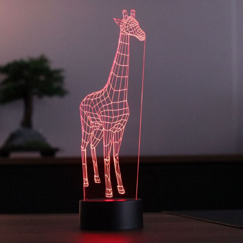 3d giraffe lamp