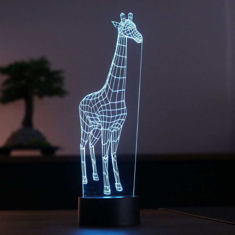 3d giraffe lamp