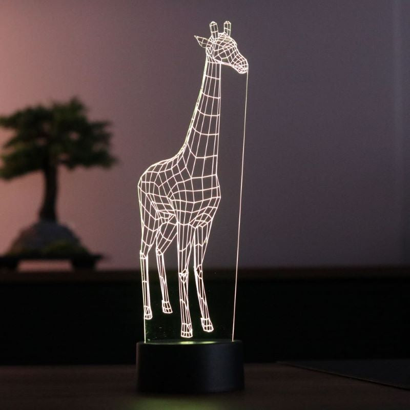 3d giraffe lamp