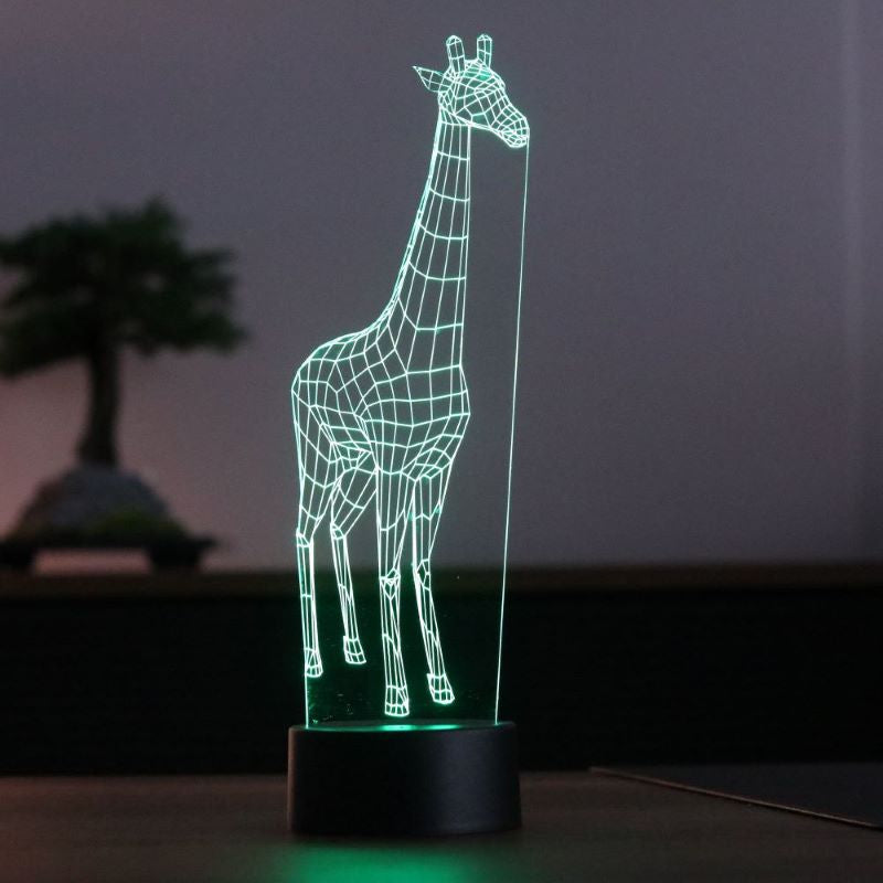 3d giraffe lamp