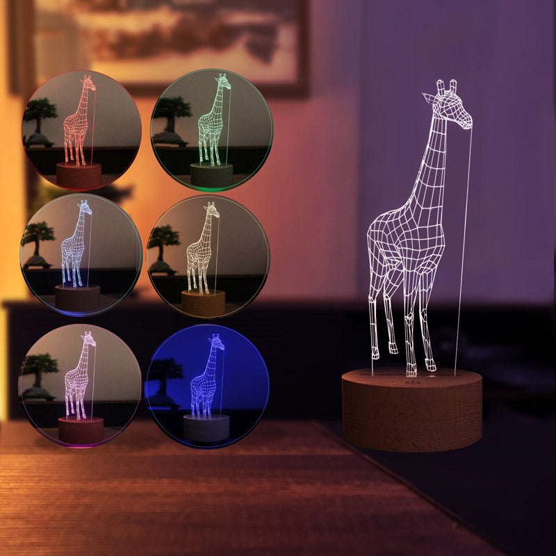 3d giraffe lamp