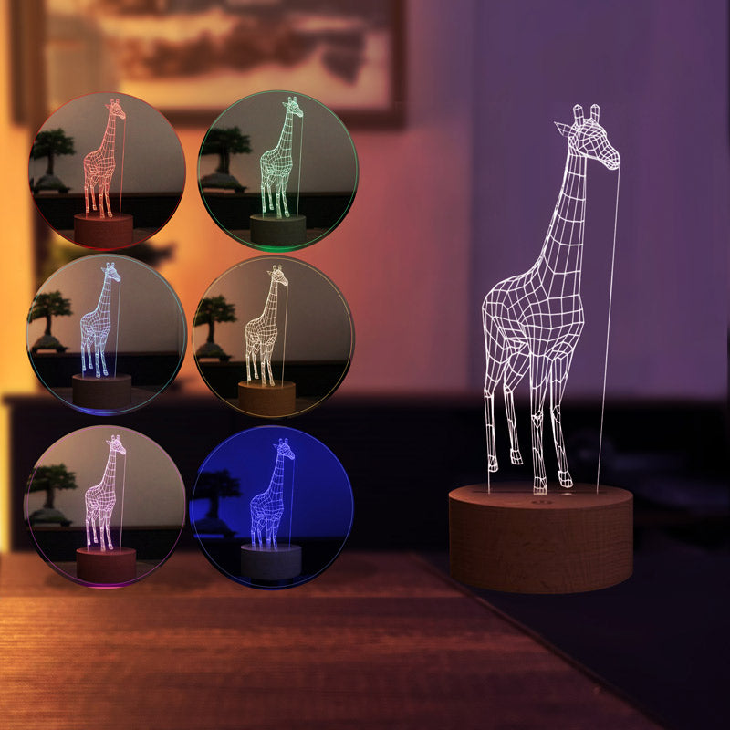 Lámpara de jirafa 3D