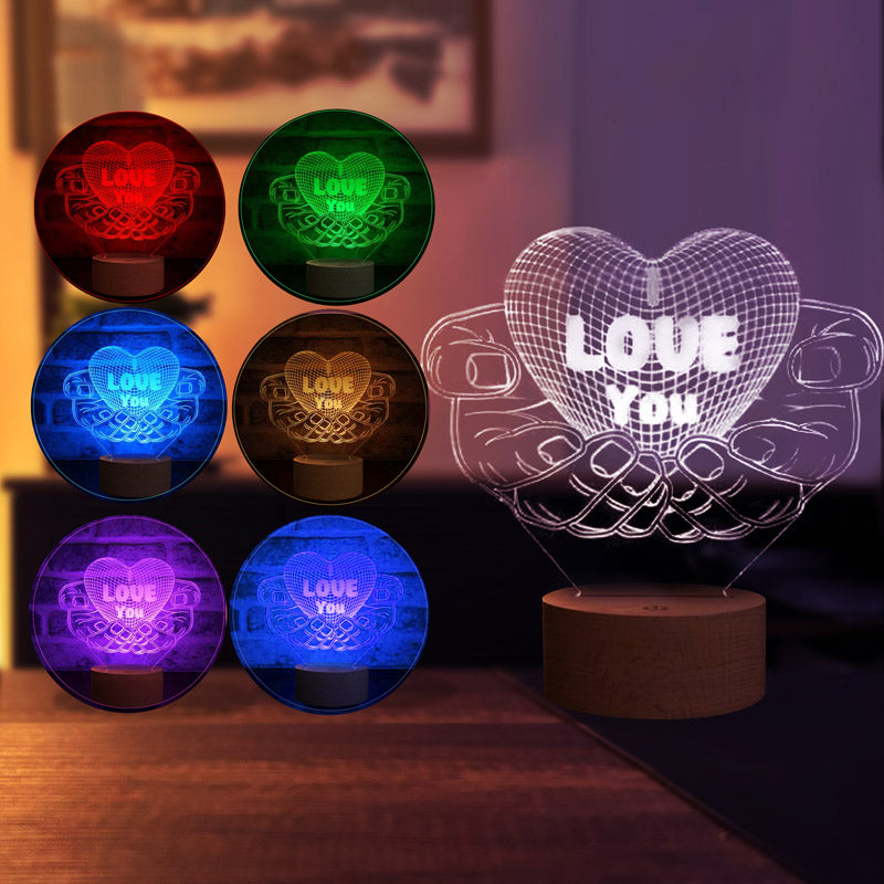 Geschenk Led Lampe für 3D-Liebhaber
