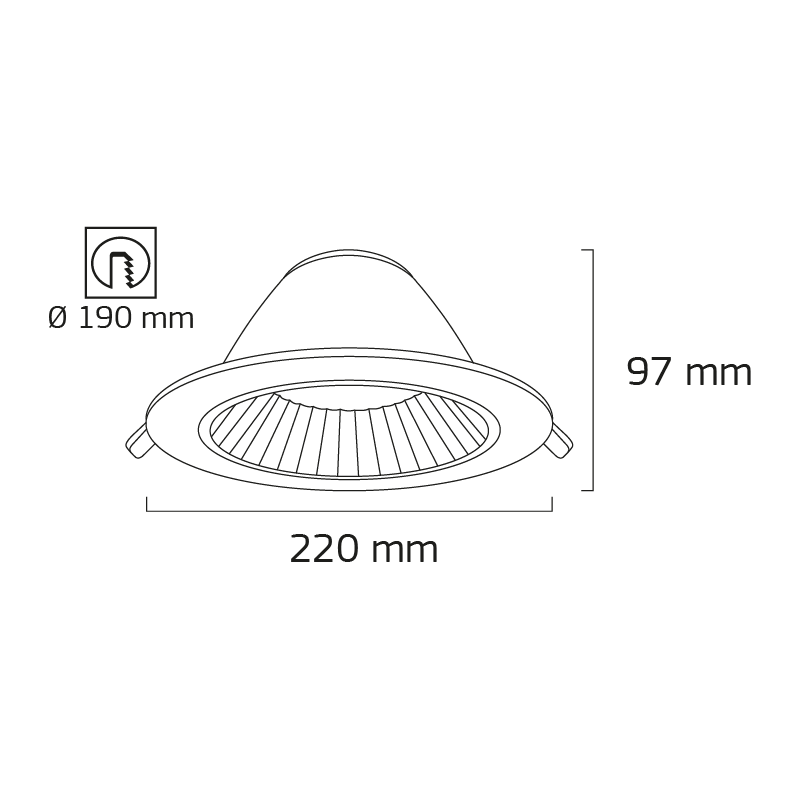 36 Watt COB Ledli Mağaza Armatürler