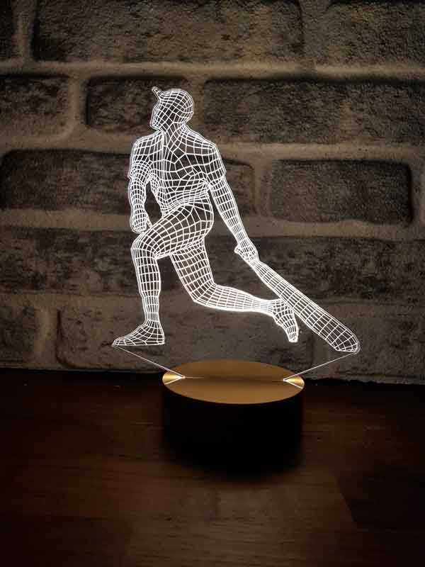 3D Baseball Led Night Light