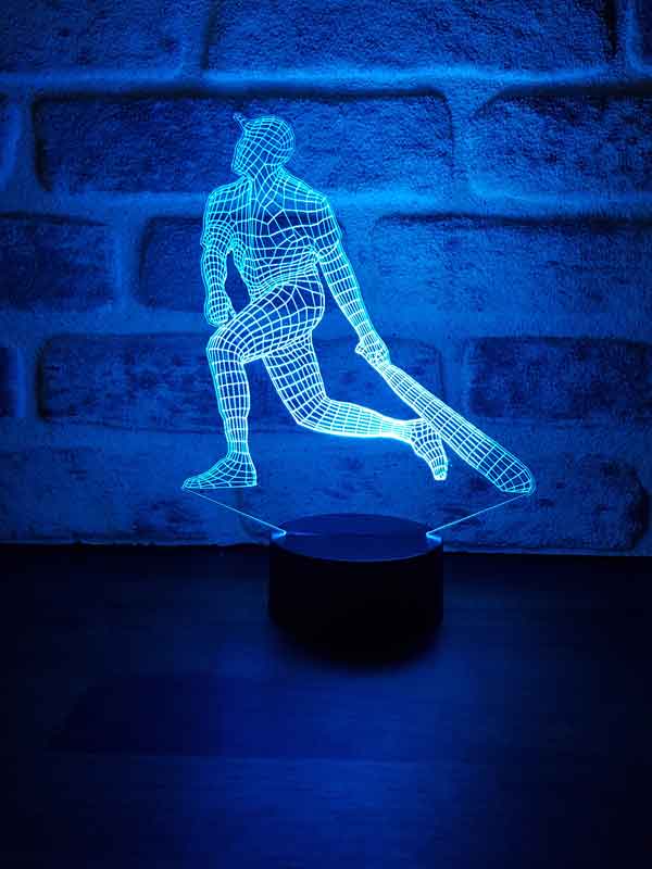 Luz de noche LED de béisbol 3D