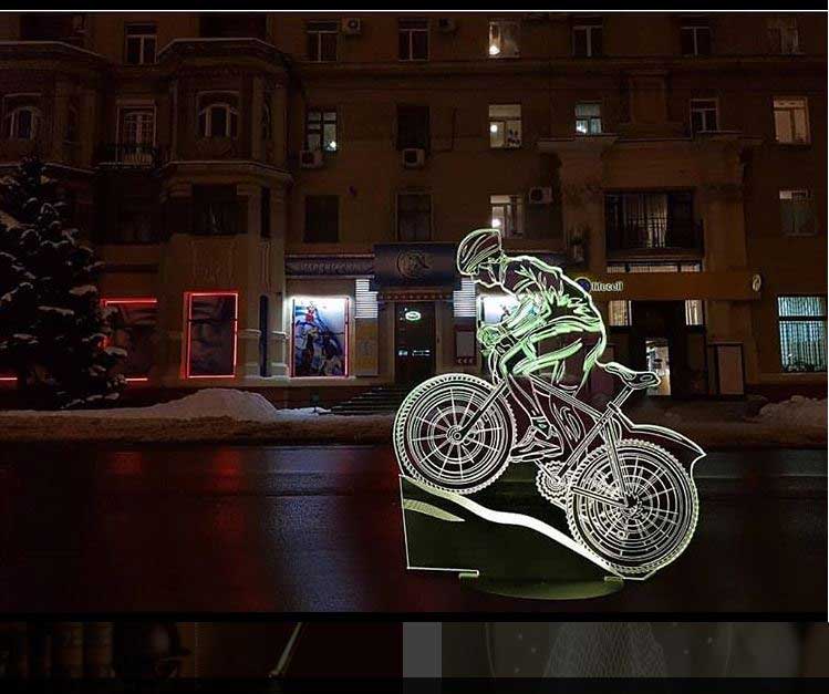 Lámpara de bicicleta 3D