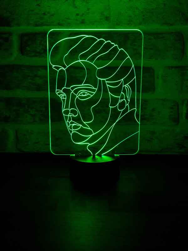 3D Elvis Presley Led Night Lamp With A Full Screen