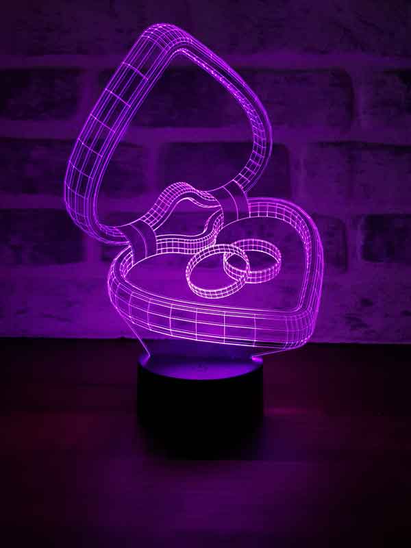 3D Marriage Offer Gift Night Light