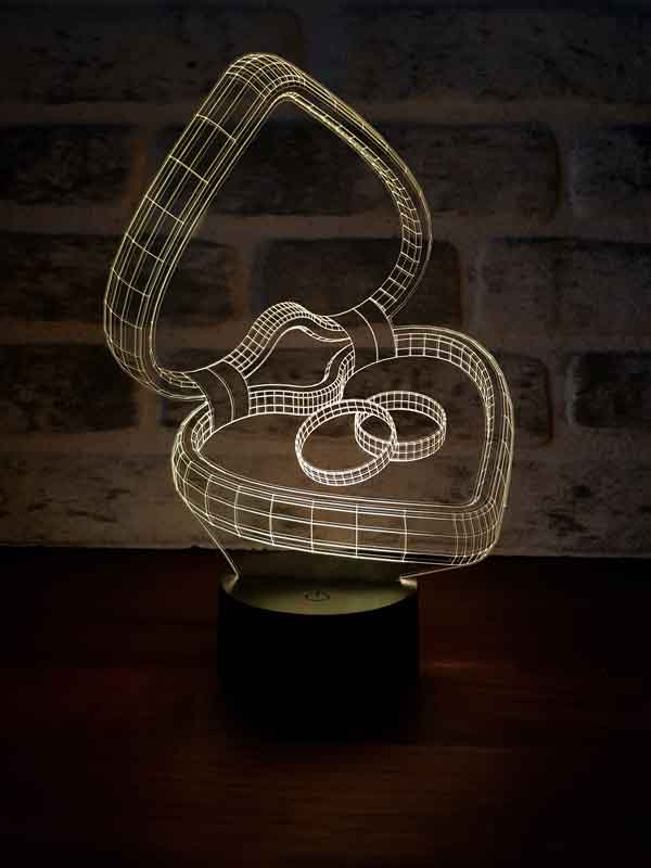 Ehe 3D bieten Geschenk Nachtlicht