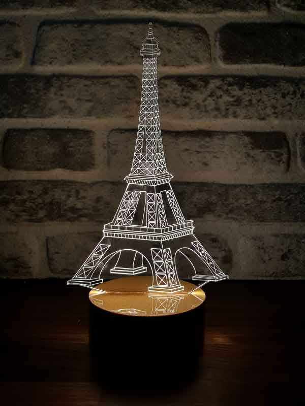 3-D Eiffel Lamp