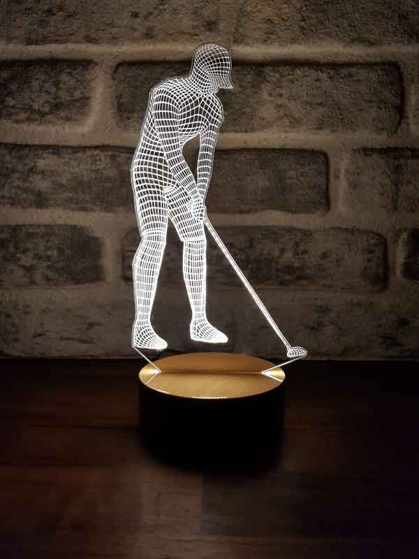 3-D Golving LED Table Lamp